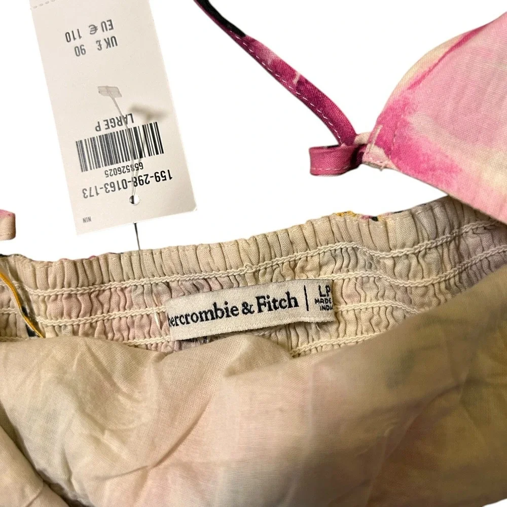 Abercrombie & Fitch Ruffle Tier Maxi Dress‎ Size Large Petite LP Floral $120